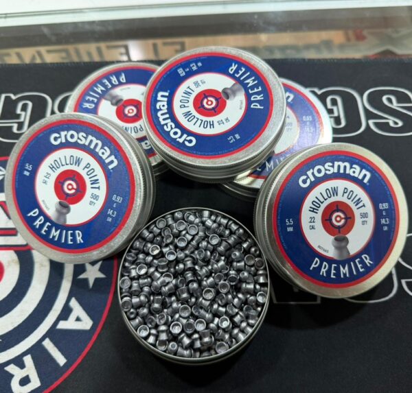 Crosman Premier Hollow Point 5.5 - 500 unidades 14.3gr
